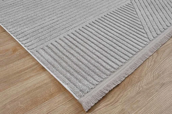 Gümüşsuyu Halı Deco Geo 80010 Gri 160x230 - 4