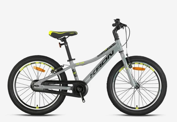 Kron XC 50 20 Jant Vitessiz V-Fren Alüminyum Çocuk Bisikleti Turkuaz Nardo Gri Sarı Denge Tekerli - 2