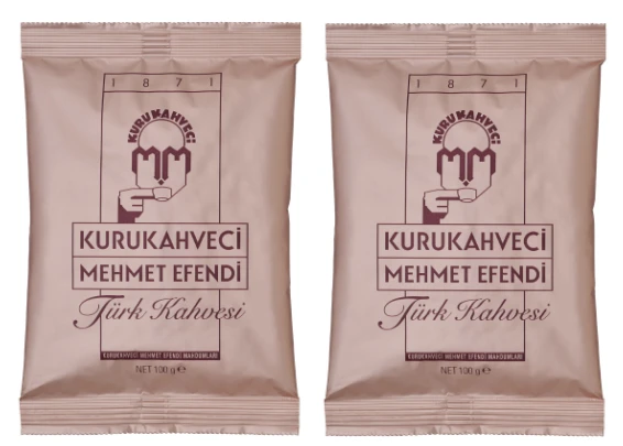 Kurukahveci Mehmet Efendi Türk Kahvesi 100 gr 2'li avantajlı set