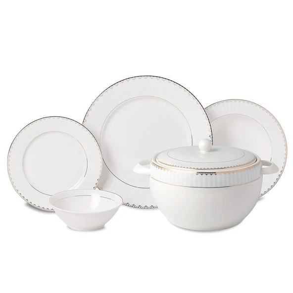 KORKMAZ A8369 PERLA COLL.60 P YEMEK TAK-YUVARLAK