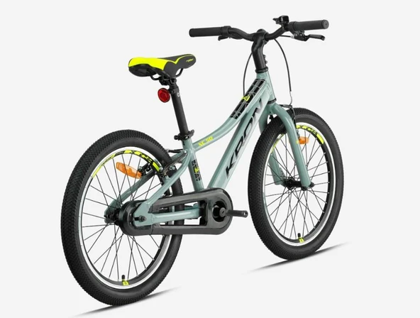 Kron XC 50 20 Jant Vitessiz V-Fren Alüminyum Çocuk Bisikleti Turkuaz Nardo Gri Sarı Denge Tekerli - 3