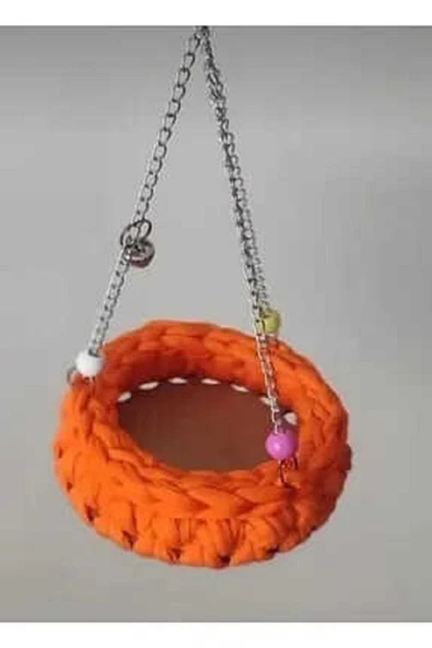 Netx El Örgülü Muhabbet kuş Hamağı Oyuncağı 12x23 cm - Resim 2