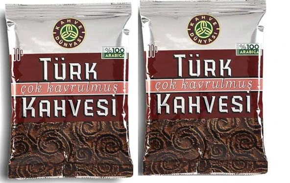 Kahve Dünyası Çok Kavrulmuş Türk Kahvesi 100 Gr 2'li set
