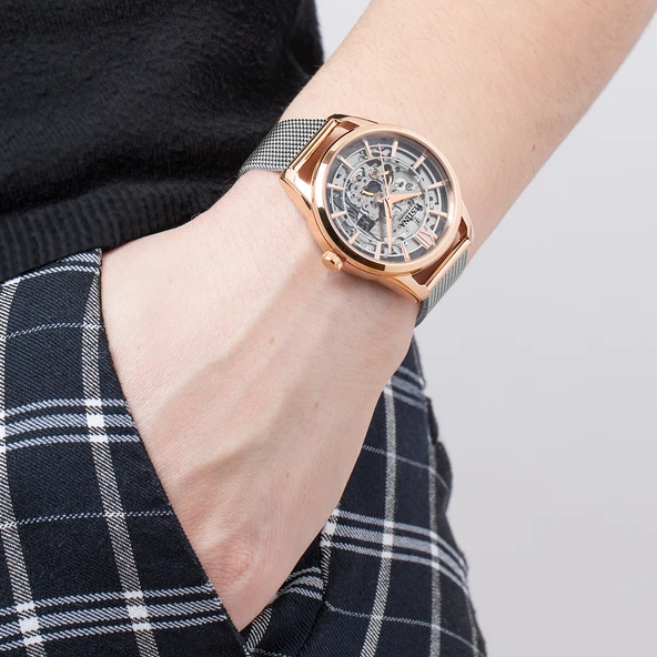 Festina F20628/1 Otomatik Çelik Hasır Gri  Safir Cam 36 mm Kadın Kol Saati