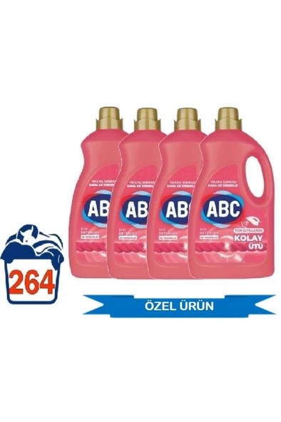 ABC Sıvı Deterjan Kolay Ütü 4000 ml x 4 Adet