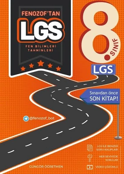 FENOZOF'TAN LGS FEN BİLİMLERİ TAHMİNLERİ SORU BANKASI 2025 GÜNGÖR ÖĞRETMEN