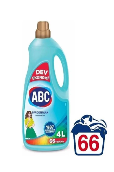 ABC Sıvı Deterjan Renkliler 4000 ml