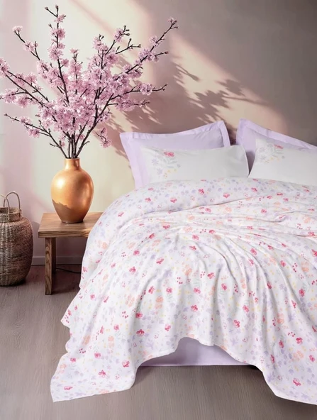 Cotton Box Estiva Çift Kişilik Pike Takımı Winsome Lila