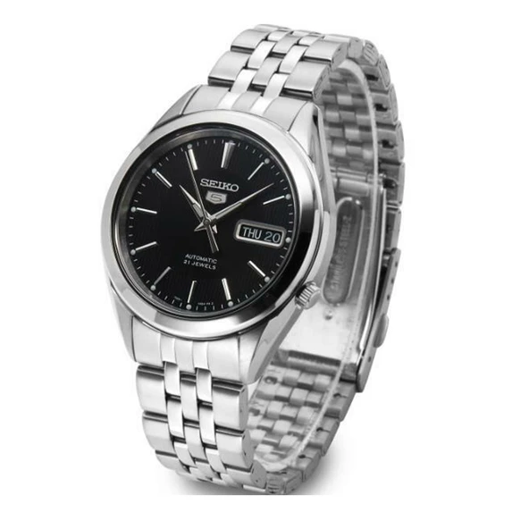 Seiko 5 SNKL23K Çelik Otomatik Siyah Kadran 39 mm Erkek Kol Saati - Resim 6