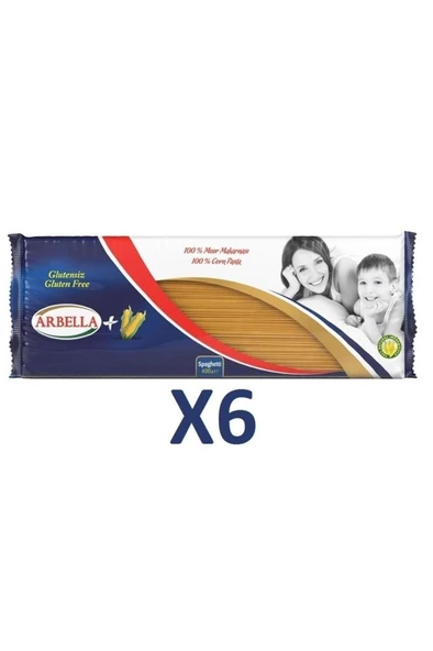 Arbella Glutensiz Spaghetti 400 gr x 6 Adet