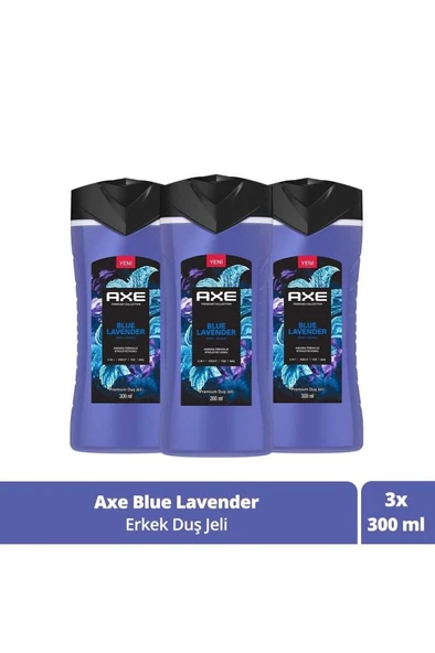 Axe Duş Jeli Blue Lavender 300 ml x 3 Adet