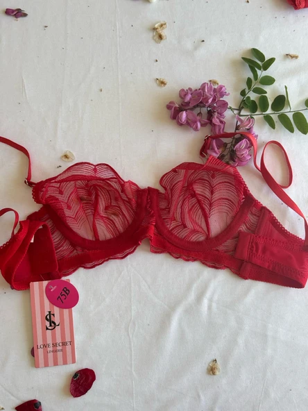 LOVE SECRET Dantelli Sütyen Bralet Takım(Sütyen&Tanga) Kadın İç Giyim - 4