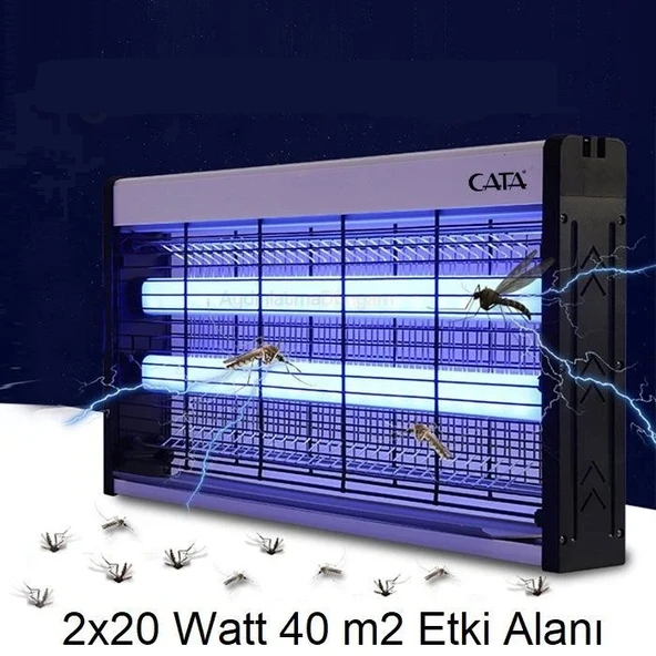 Cata CT-9404 UV Işıklı Elektrikli Sinek Öldürücü Sessiz ve Etkili Haşere Kovucu 2X10W - 4