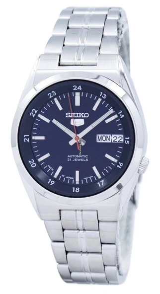 Seiko 5 Japan SNK563J1 39 mm Gri Çelik Erkek Kol Saati - 4