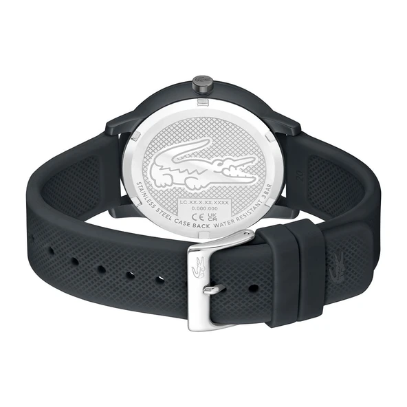 Lacoste LAC2011242 Quartz Silikon Gri 42 mm Erkek Kol Saati - 3