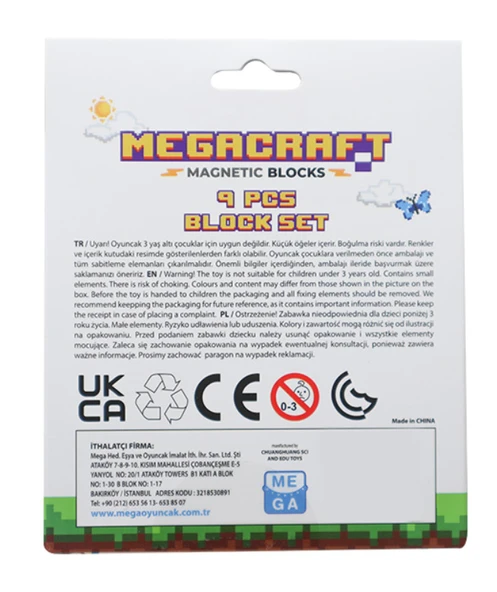 Megacraft 9 Parça Tuğla Blok - 3