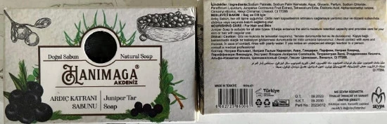 Hanımağa Doğal Ardıç Katranı Sabunu 100g X4