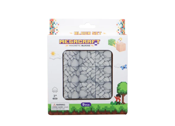 Megacraft 9 Parça Gri Taş Blok - 2