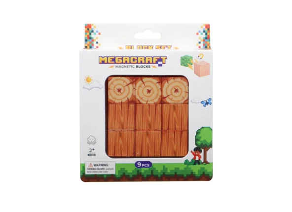 Megacraft 9 Parça Ağaç Gövde Blok - Resim 2