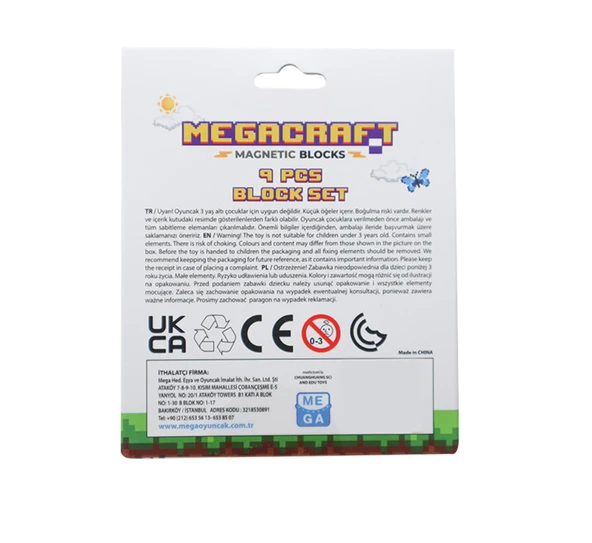 Megacraft 9 Parça Gri Taş Blok - 3