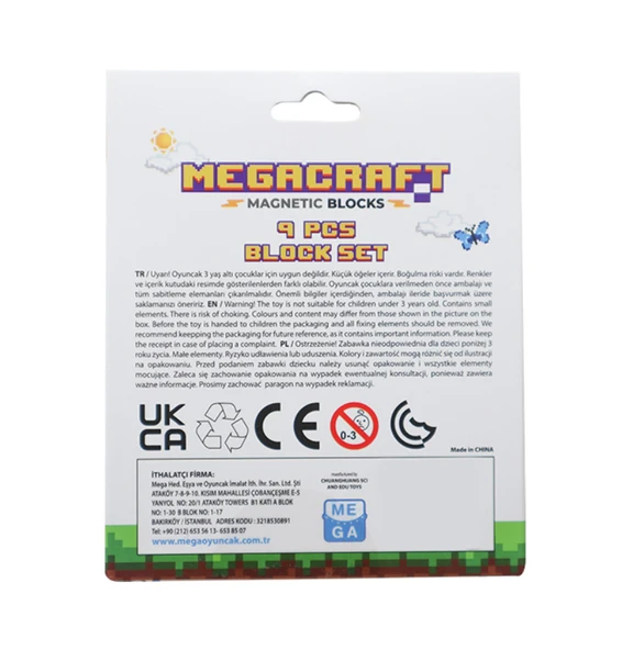 Megacraft 9 Parça Ağaç Gövde Blok - Resim 3
