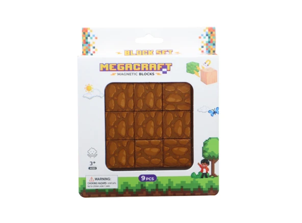 Megacraft 9 Parça Kahverengi Taş Blok - 2