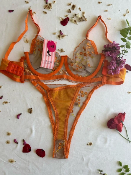 LOVE SECRET Dantelli Sütyen Bralet Takım(Sütyen&Tanga) Kadın İç Giyim - 4