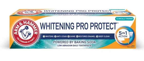 Arm & Hammer Whitening Pro Protect Fresh Mint Diş Macunu 75 ml