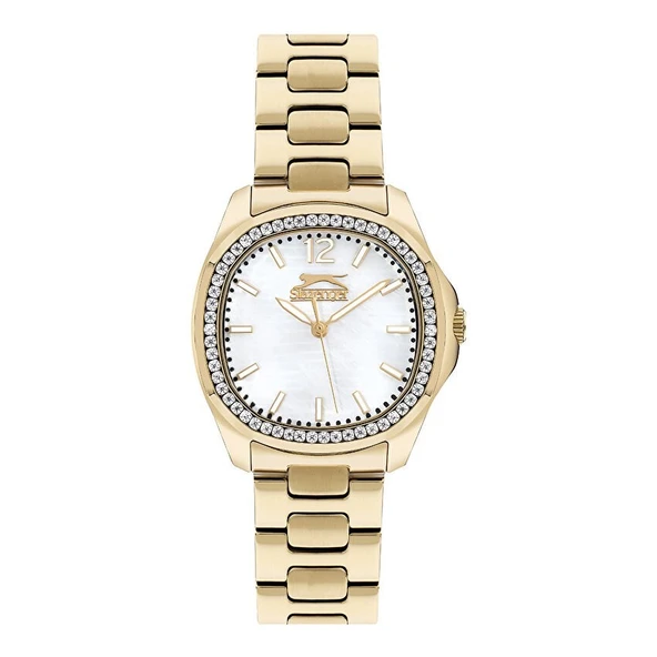 Slazenger SL.09.2238.3.06 Quartz Çelik Altın Rengi 34 mm Kadın Kol Saati - 4