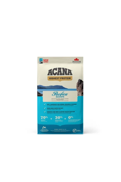ACANA Highest Protein (Yüksek Protein)  Pacifica Köpek Maması 11,4kg - Tüm ırk ve yaşam evreleri için