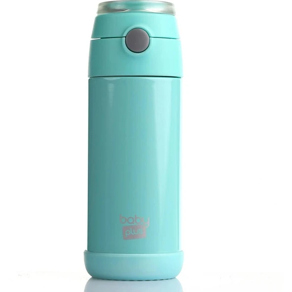 Baby Plus Çelik Termoslu Matara 350 ml - TURKUAZ