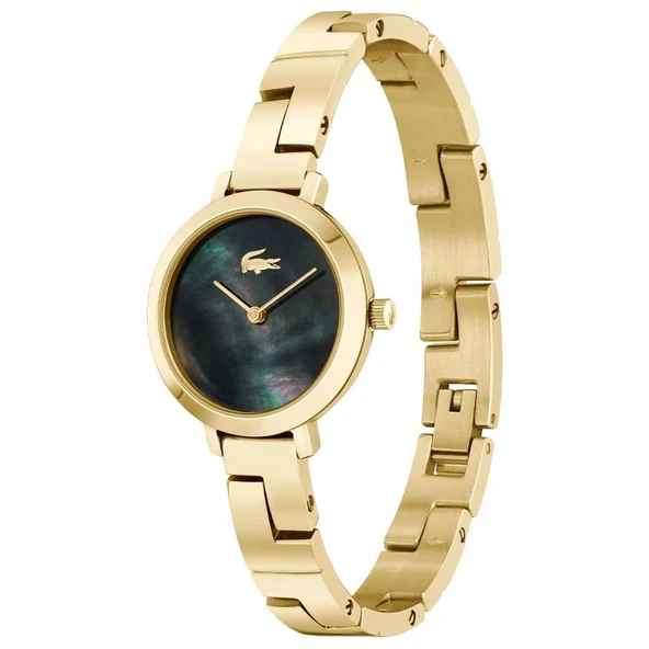 Lacoste 2001375 Quartz Çelik Altın Rengi Yeşil Sedef Kadran 28 mm Kadın Kol Saati - 2