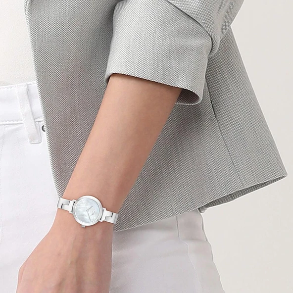 Lacoste 2001376 Quartz Çelik Gri Sedef Kadran 28 mm Kadın Kol Saati - 4