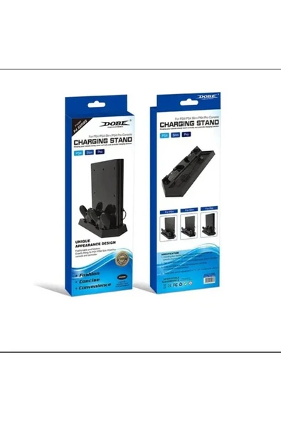 Ps4 FAT/Ps4 Slim/Ps4 PRO Uyumlu Soğutucu Fan Joystick Şarj Dikey Stand - 2