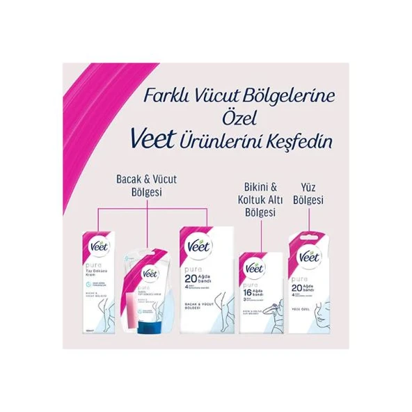 Veet Pure Tüy Dökücü Krem Bacak ve Vücut Bölgesi Normal Ciltler 100 ml - 6
