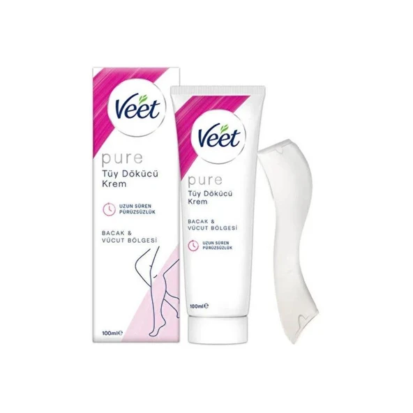 Veet Pure Tüy Dökücü Krem Bacak ve Vücut Bölgesi Normal Ciltler 100 ml