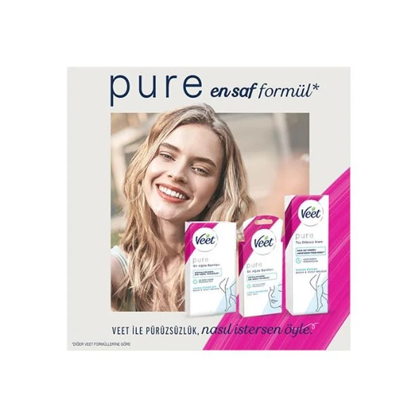 Veet Pure Tüy Dökücü Krem Bacak ve Vücut Bölgesi Normal Ciltler 100 ml - 5