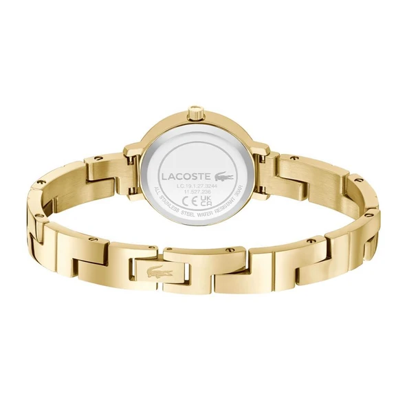 Lacoste 2001375 Quartz Çelik Altın Rengi Yeşil Sedef Kadran 28 mm Kadın Kol Saati - 3