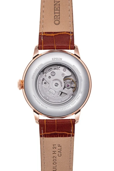 Orient Kurmalı Otomatik Deri Kahverengi Beyaz Kadran Sun&Moon 42 mm Erkek Kol Saati - 2