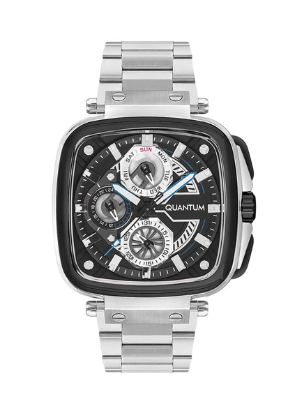 Quantum PWG1092.650 Quartz Çelik Metalik 44 mm Erkek Kol Saati - 2