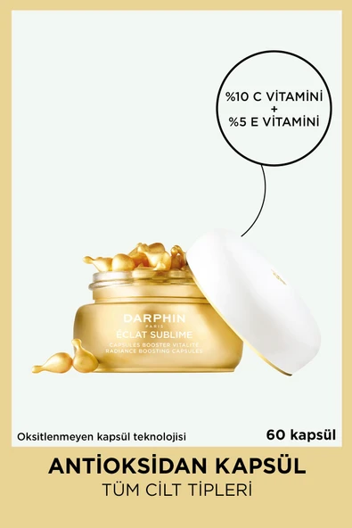 Darphin Eclat Sublime %10 Vitamin C %5 Vitamin E Antioksidan Kapsül 60 Kapsül