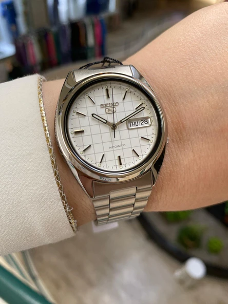 Seiko 5 SNXF05K1 39 mm Gri Çelik Otomatik Erkek Kol Saati - 5
