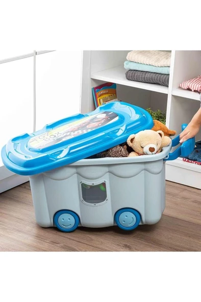 Bee Home Oyuncak Kutusu - Mavi