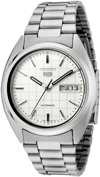 Seiko 5 SNXF05K1 39 mm Gri Çelik Otomatik Erkek Kol Saati - 3
