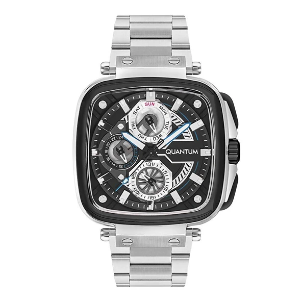 Quantum PWG1092.650 Quartz Çelik Metalik 44 mm Erkek Kol Saati - 3
