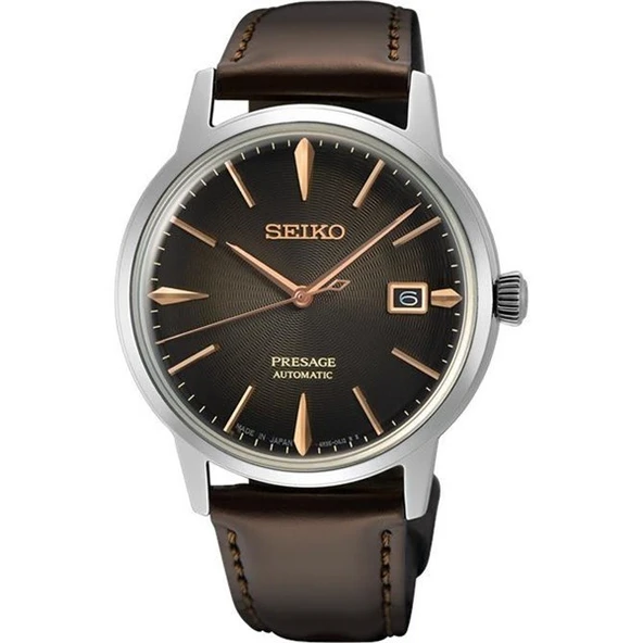 Seiko SRPJ17J1 Deri Kahverengi 40 mm Erkek Kol Saati