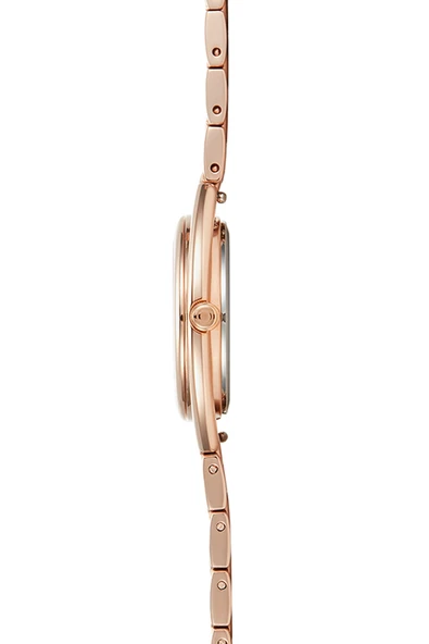 Obaku Denmark V286LXVISV Quartz Çelik Rose Kristal Mineral Beyaz Kadran 29 mm Kadın Kol Saati - 9