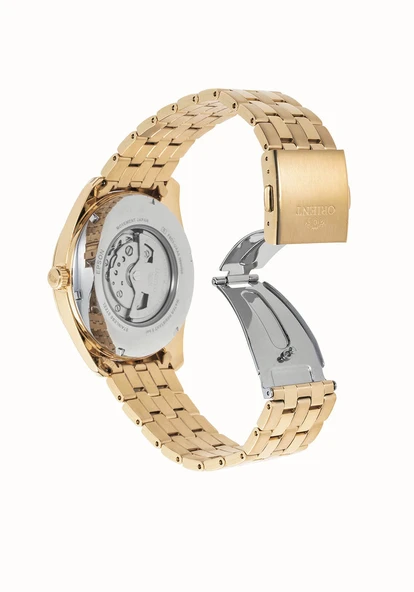 Orient RA-BA0001G10B Kurmalı Otomatik Çelik Altın Rengi Kahverengi Kadran 43 mm Erkek Kol Saati - 2