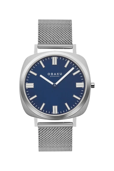 Obaku Denmark V296GXCLMC Quartz Hasır Gri Lacivert Kadran Safir Cam 40 mm Erkek Kol Saati - 2