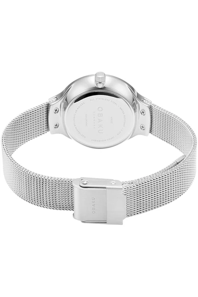 Obaku Denmark V241LXCWMC Quartz Hasır Gri Beyaz Kadran 29 mm Kadın Kol Saati - 4